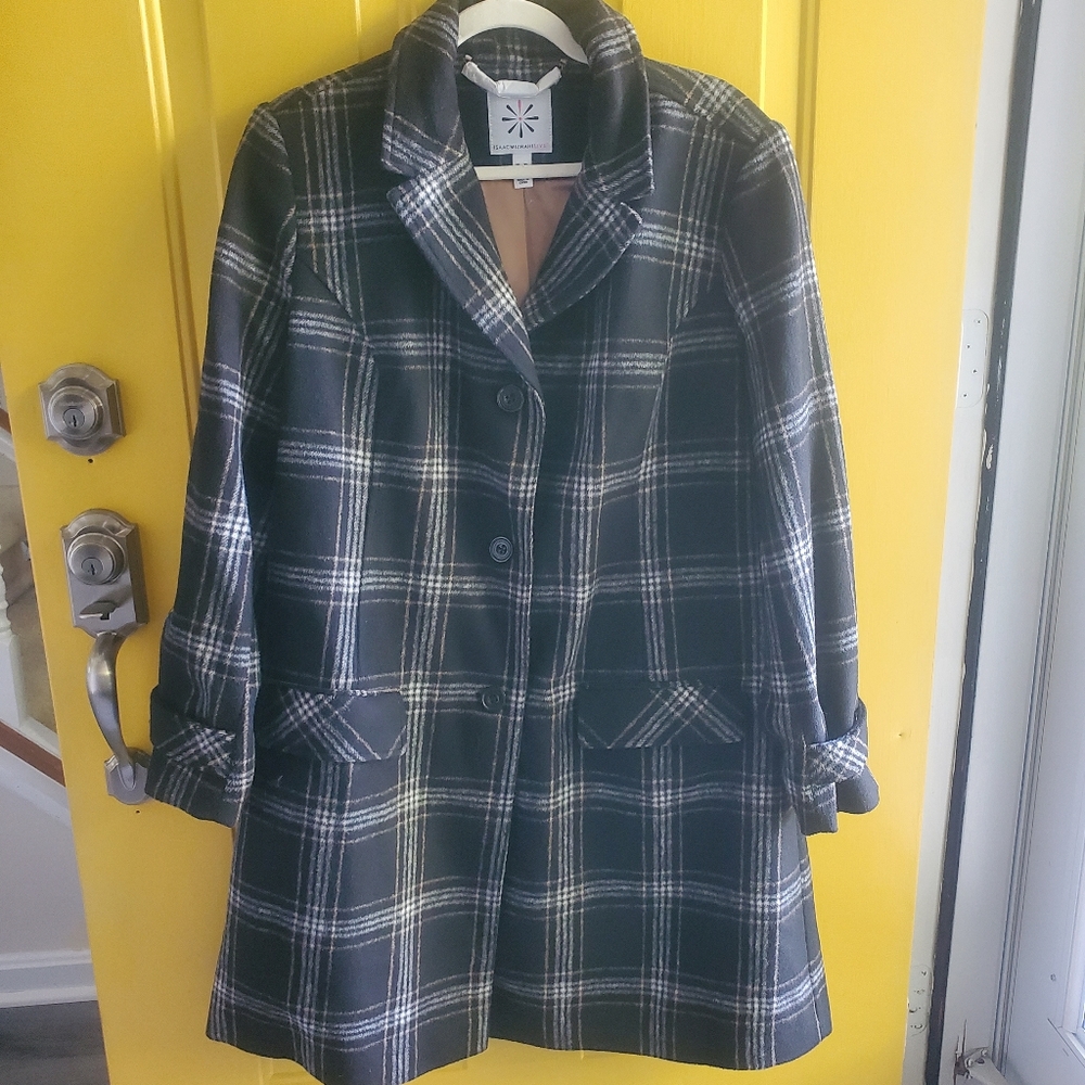 Isaac Mizrahi Plaid Jacket